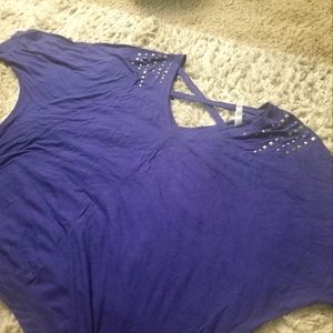 Xhilaration 4x studded 3/4 sleeve top